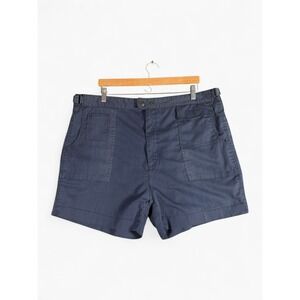 Excetera Mens Navy Blue Utility Cargo Shorts Size 42 Workwear Multi Pocket
